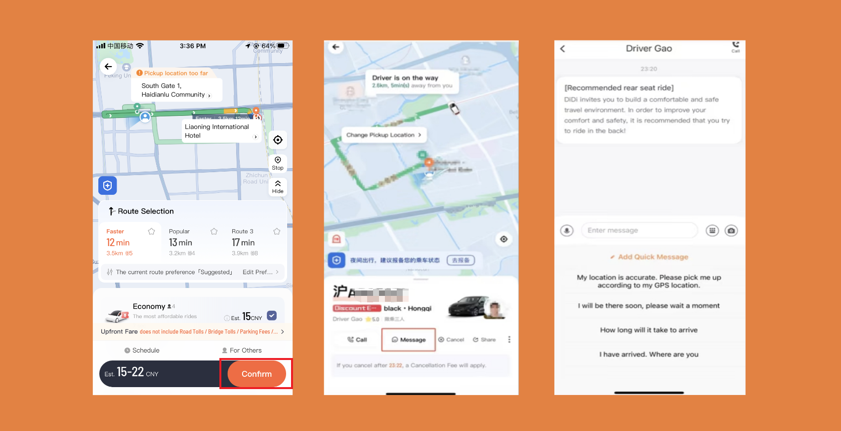 Didi Ride-Hailing Interface