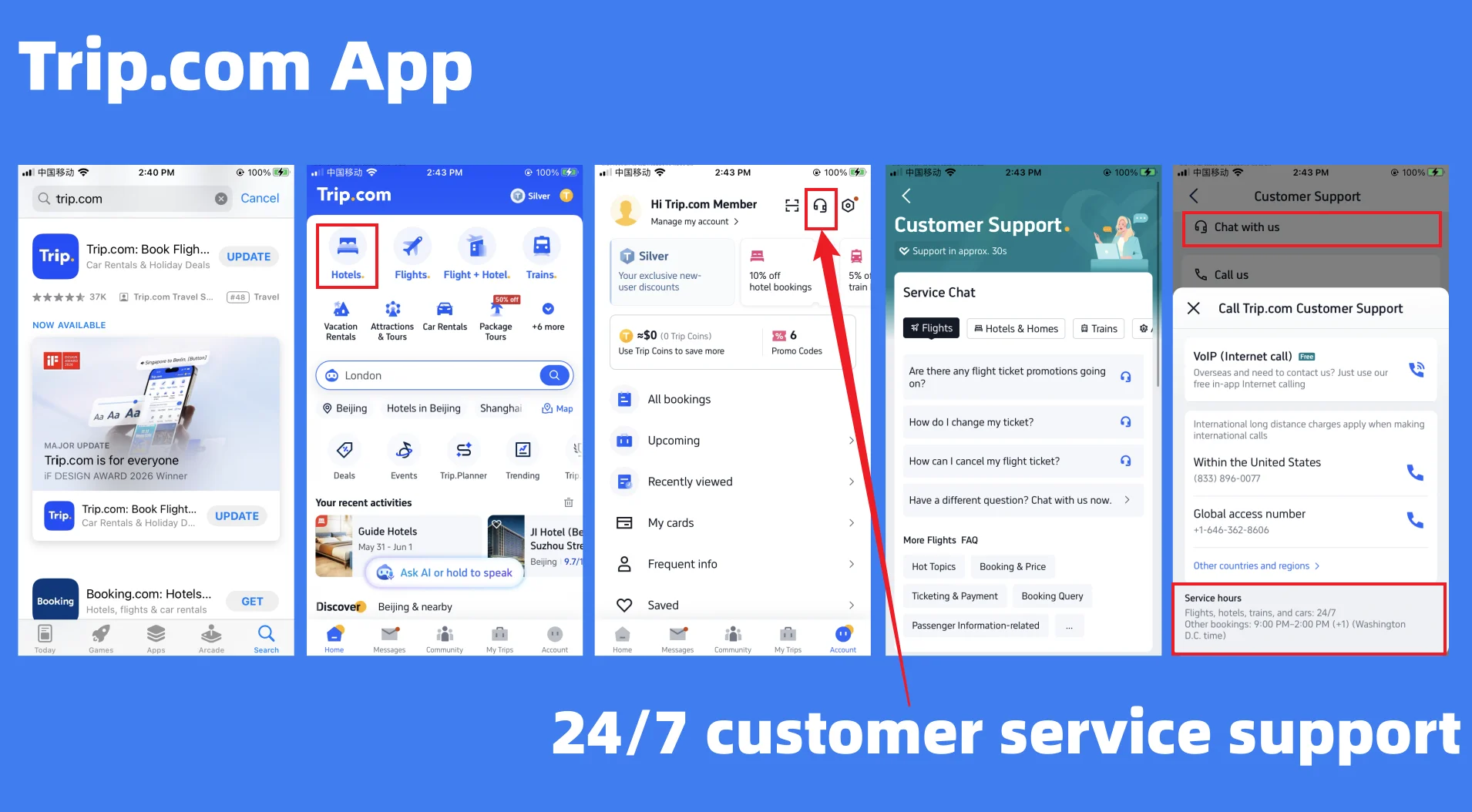 Trip.com mobile app
